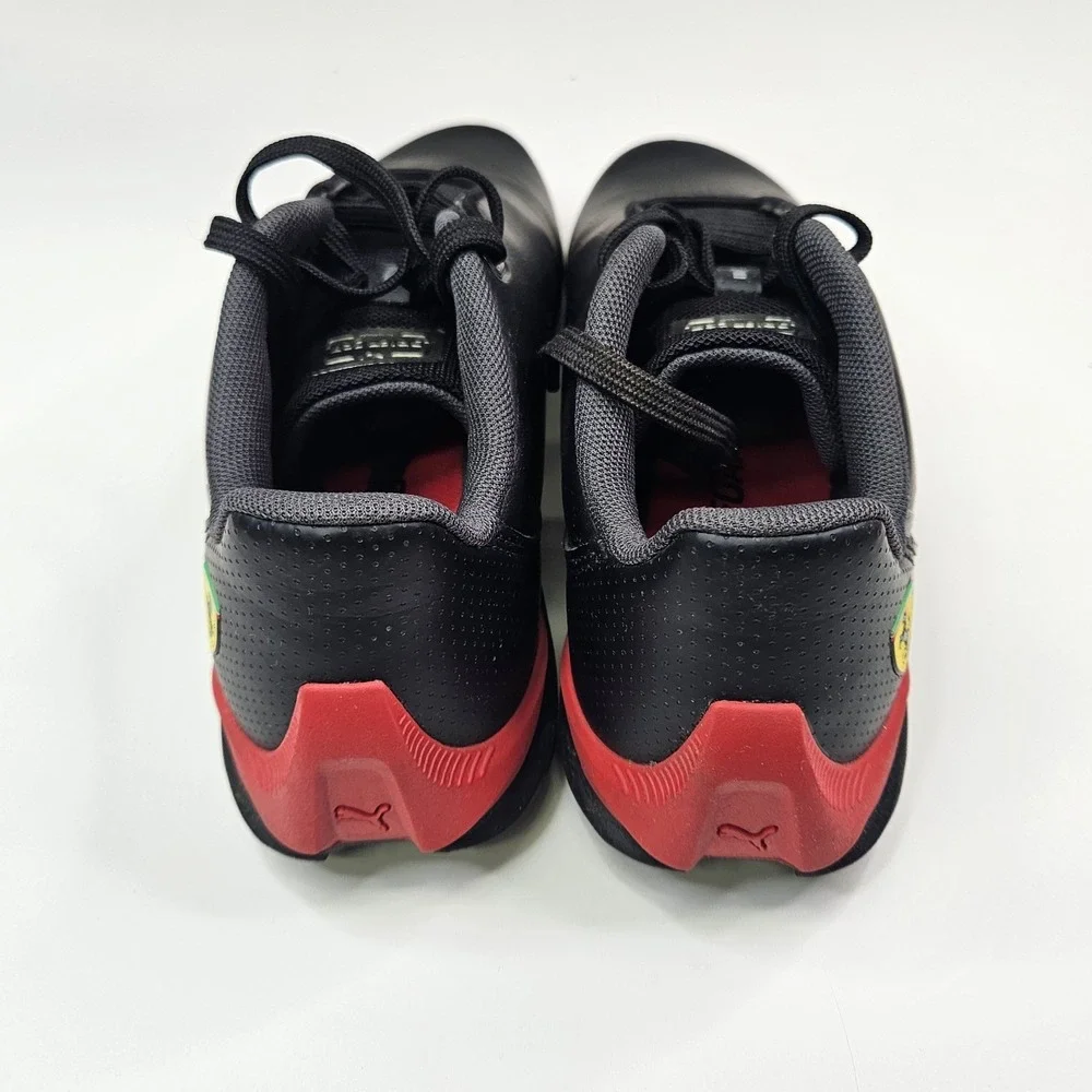 Puma Ferrari Drift Cat 5 Ultra II Black Red Sneakers Boys' Size 5.5C 307269-01